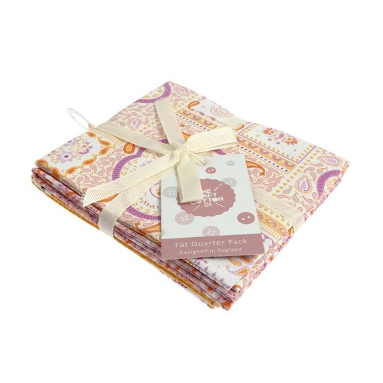 Island Haven Pink Cotton Fat Quarters 4 Pack image number 7