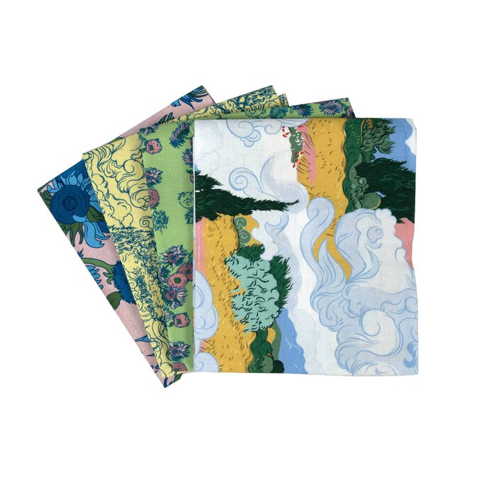 Artistory Van Gogh Cotton Fat Quarters 4 Pack image number 1