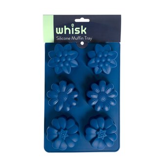 Whisk Flower Silicone Muffin Tray 6 Wells image number 8