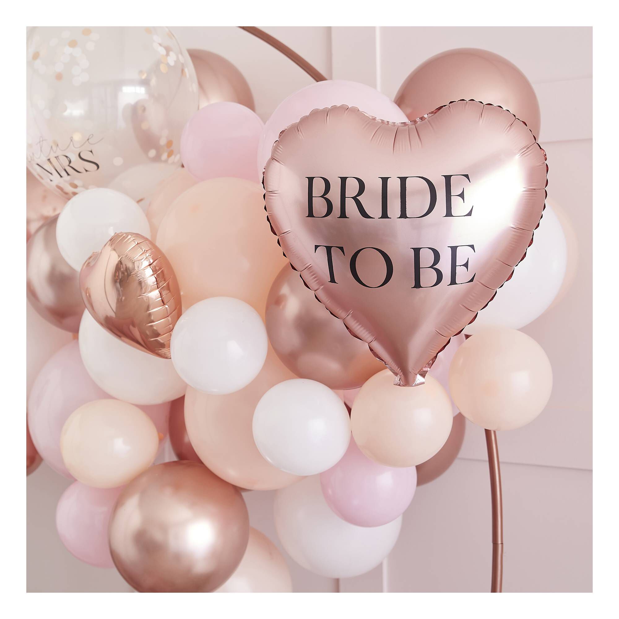 Ginger Ray Rose Gold Hen Party Balloon Arch Kit Hobbycraft