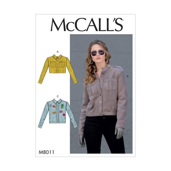 McCall's Women's Jacket  Sewing Pattern M8011 (Y XS-M)