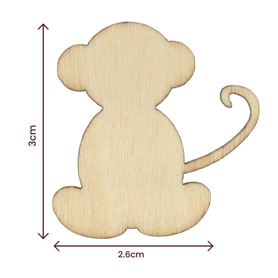 Wooden Safari Animal Confetti 24 Pieces image number 3