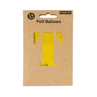 Gold Foil Letter T Balloon image number 3