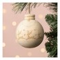 Hanging Wooden Reindeer Bauble 8.5cm image number 1