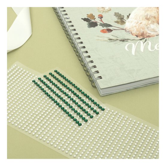 Pearl Adhesive Gem Strips 4mm 47 Pack image number 2