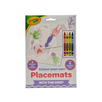 Crayola Colour Your Own Into the Deep Placemats