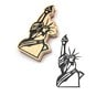 Statue of Liberty Wooden Stamp 12.7cm x 6.7cm image number 2