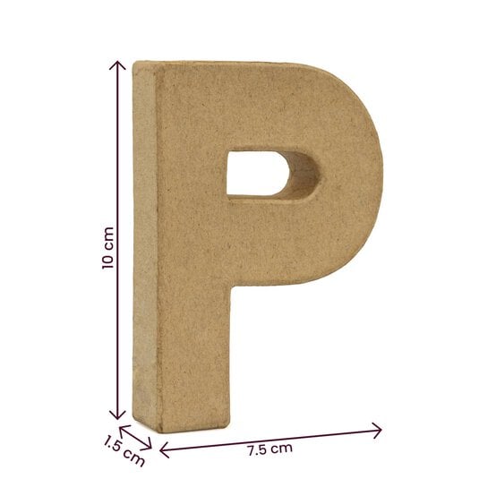 Mini Mache Letter P 10cm image number 4