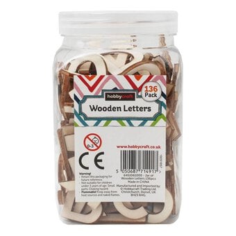Wooden Letters Pack 136 Pieces