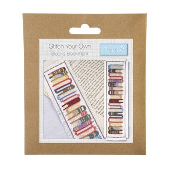 Trimits Books Cross Stitch Bookmark Kit
