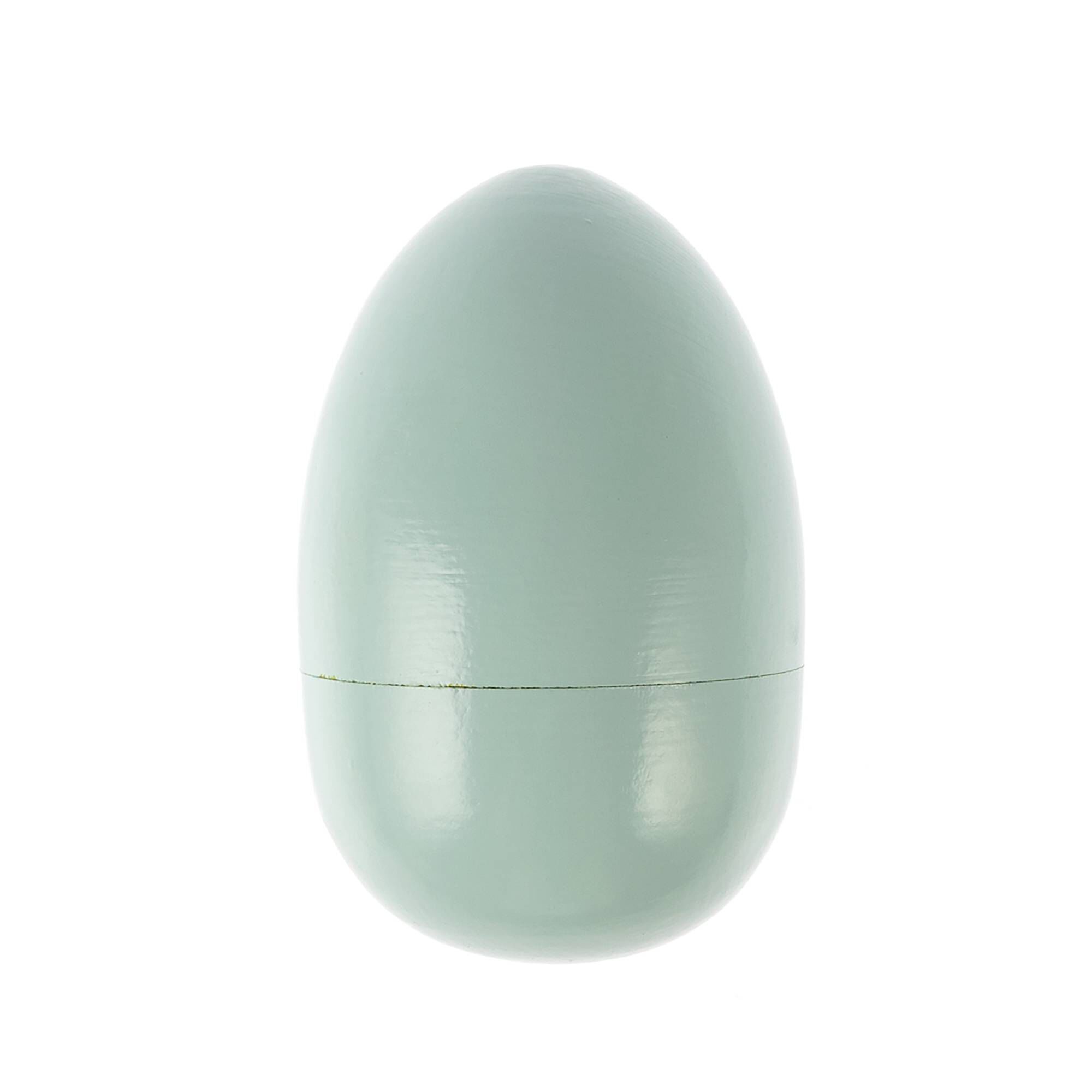 Mint Wooden Fillable Egg 9cm Hobbycraft
