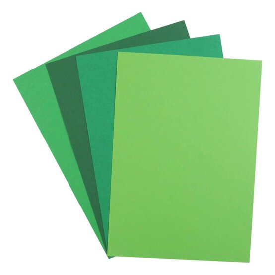 Green Premium Card A4 40 Pack image number 1