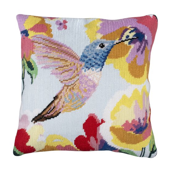 Trimits Hummingbird Half Stitch Cushion Kit 40cm x 40cm image number 2