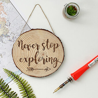 How to Make a Pyrography Adventure Decoration