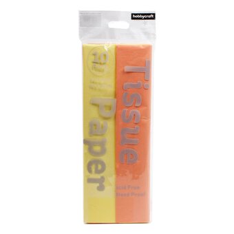 Orange and Yellow Tissue Paper 65cm x 50cm 10 Pack