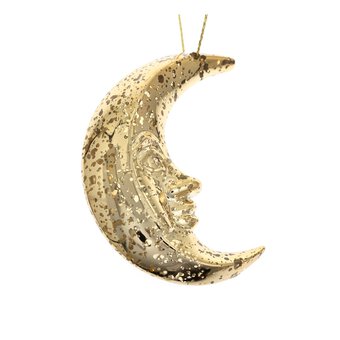 Hanging Gold Moon Decoration 7cm