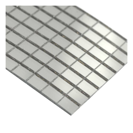 Silver Mosaic Mirror Roll 1m  image number 3