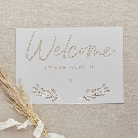 Wedding Sign Stencils 4 Pack image number 4