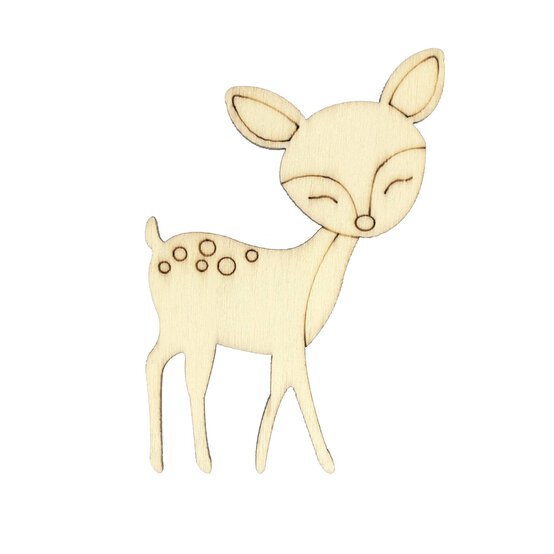 Decorate Your Own Woodland Animal Wooden Shapes 9 Pack image number 4