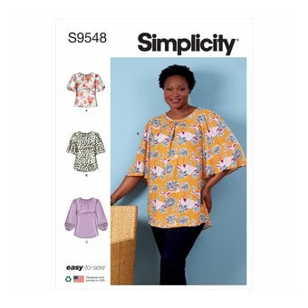 Simplicity Women’s Top and Tunic Sewing Pattern S9548 (18-24)