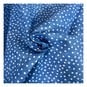 Royal Blue Spotty Cotton Textured Blender Fabric by the Metre image number 1