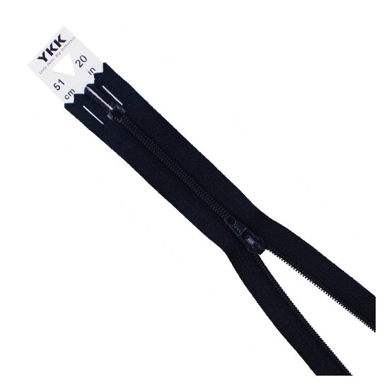 YKK Navy Dress and Skirt Zip 51cm image number 1