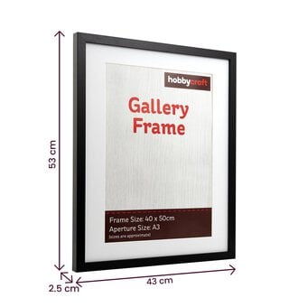 Black Gallery Frame 40cm x 50cm image number 4