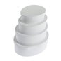 White Mache Oval Nesting Boxes 4 Pack image number 4