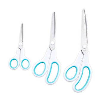Hemline Soft Grip Scissors Set 3 Pieces