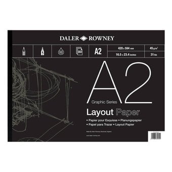 Daler-Rowney Graphic Series Layout Paper A2 80 Sheets