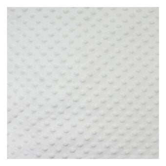 White Soft Dimple Fleece Fabric by the Metre image number 2
