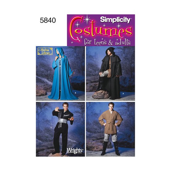 Simplicity Costumes Sewing Pattern 5840