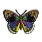 Yellow Butterfly Iron-On Patch 5.5cm x 4.5cm image number 1