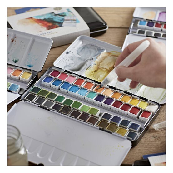 Shore & Marsh Half Pans Watercolour Set 48 Pack