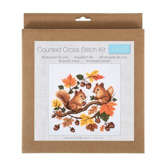 Trimits Large Squirrel Counted Cross Stitch Kit