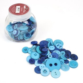 Hobbycraft Button Jar Blue image number 5