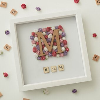 How to Make a Floral Initial Frame