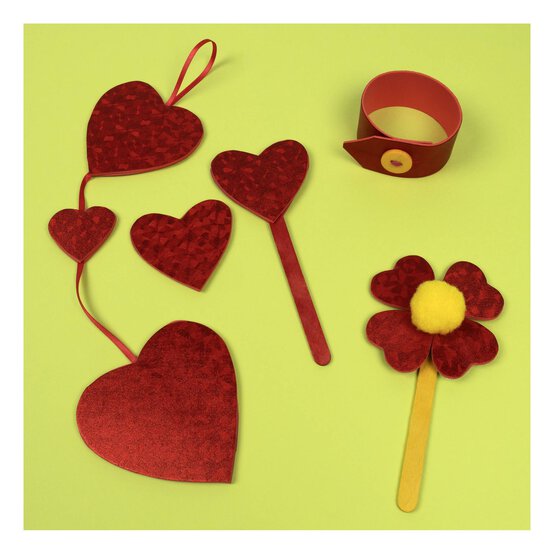 Red Hologram EVA Foam Sheet 22.5cm x 30cm image number 2