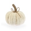 White Chenille Pumpkin 9cm