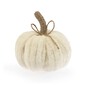 White Chenille Pumpkin 9cm image number 1