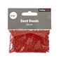 Red Opaque Seed Beads 3mm 50g  image number 2