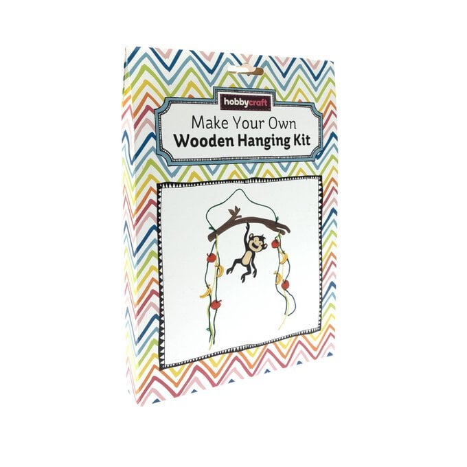 Make Your Own Wooden Hanging Monkey Kit image number 1