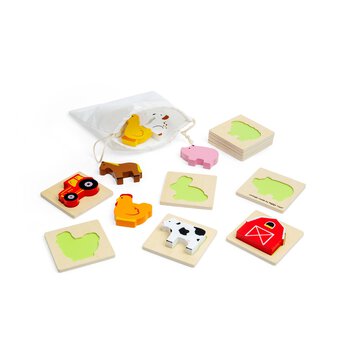 Bigjigs Farm Find and Feel Puzzle