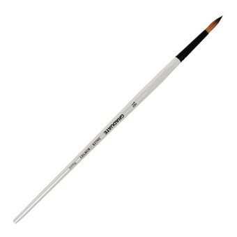 Daler-Rowney Long Handle Synthetic Round Graduate Brush Size 16 White