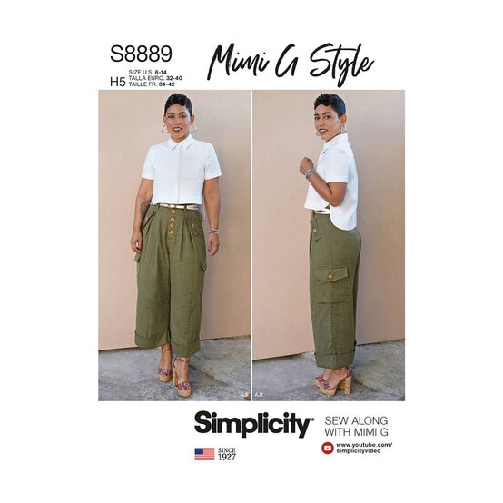 Simplicity Women's Shirt and Trousers  Sewing Pattern S8889 (H5 6-14) image number 1
