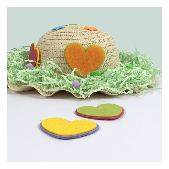 Felt Heart Embellishments 4 Pack image number 2