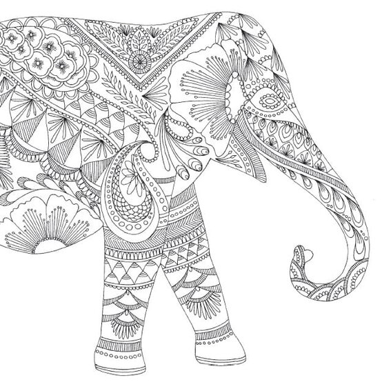 Free Elephant Zentangle Download image number 1