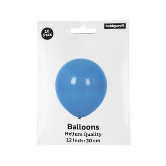 Royal Blue Latex Balloons 10 Pack image number 3
