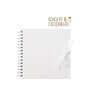 Create & Celebrate White Embossed Spot Guestbook image number 1