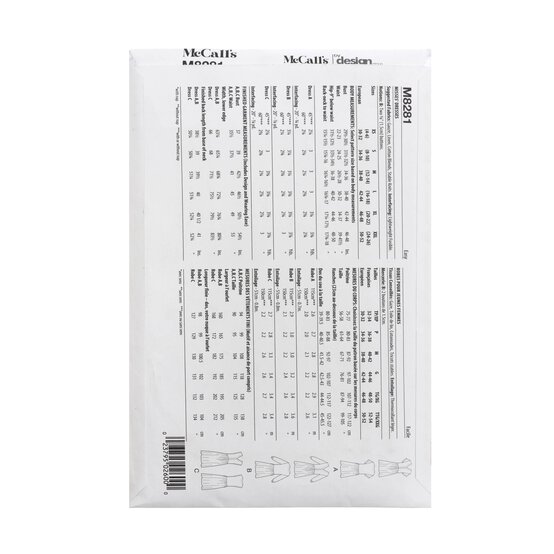 McCall's Women's Dresses Sewing Pattern M8281 (A XS-XXL) image number 2